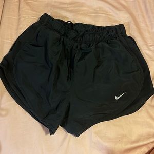 Nike all black running shorts